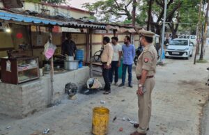 गोठा बाईपास मोड़ पर चला सघन वाहन चेकिंग अभियान, 35 ओवरलोड ट्रक-ट्रेलरों का चालान