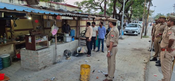 गोठा बाईपास मोड़ पर चला सघन वाहन चेकिंग अभियान, 35 ओवरलोड ट्रक-ट्रेलरों का चालान