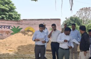 DM मुख्यमंत्री वैश्विक नगरोदय योजना अंतर्गत निर्माणाधीन विसर्जन घाट का किया निरीक्षण, गुणवत्ता एवं समयबद्धता पर दिया जोर