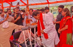 ऊर्जा व नगर विकास मंत्री ने 2500 दिव्यांग जनों को वितरित किया उपकरण चेहरें खिलें