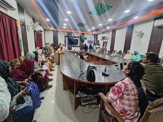 मिशन शक्ति के अंतर्गत चौपाल लगाकर महिलाओं को किया गया जागरूक