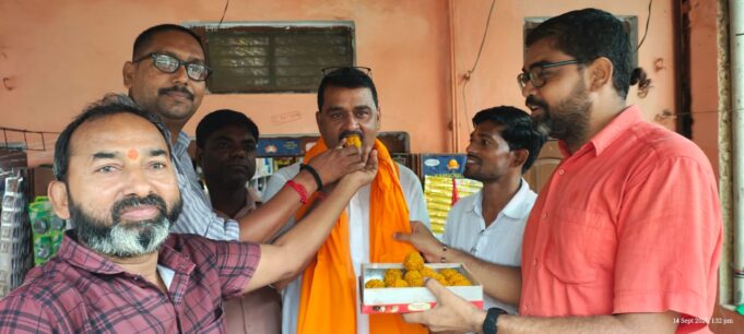 गौ सेवा आयोग यूपी के सदस्य नामित होने के बाद भानु प्रकाश पांडेय का हुआ स्वागत