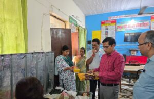 मुख्य विकास अधिकारी ने राजकीय कस्तूरबा गांधी विद्यालय का किया औचक निरीक्षण